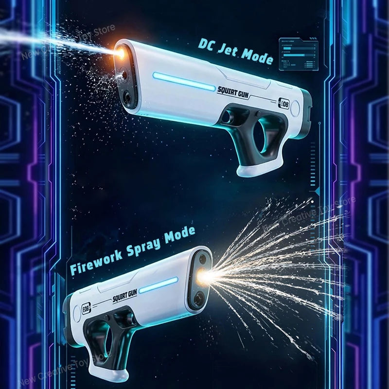 TurboSplash™ Automatic Electric Water Blaster – Dual-Mode Rapid-Fire Water Gun